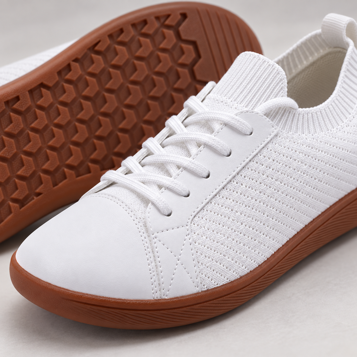 Mesa Pro - Lightweight Non-Slip Barefoot Shoes (Unisex) - close-up material and sole detail | OrthoKicks