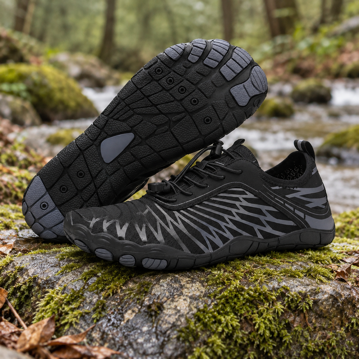 Terra Pro black shoes - lifestyle context photo | OrthoKicks