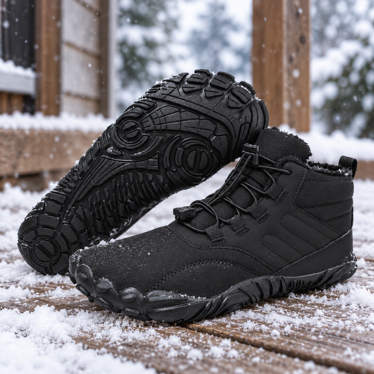 Northflex black shoes - lifestyle context photo | OrthoKicks