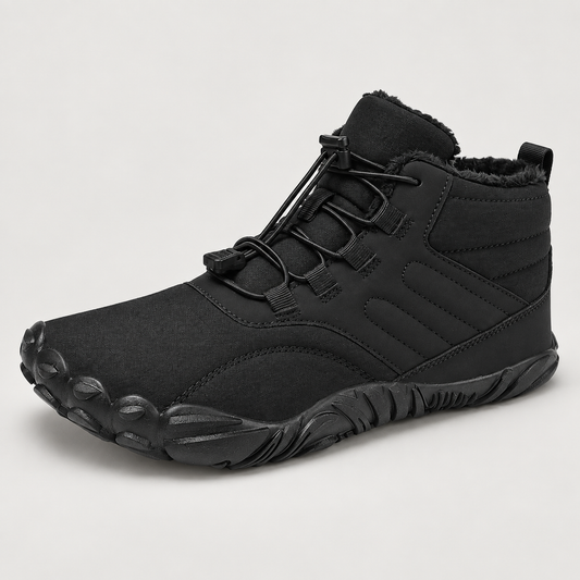 Northflex black shoes - studio side view | OrthoKicks