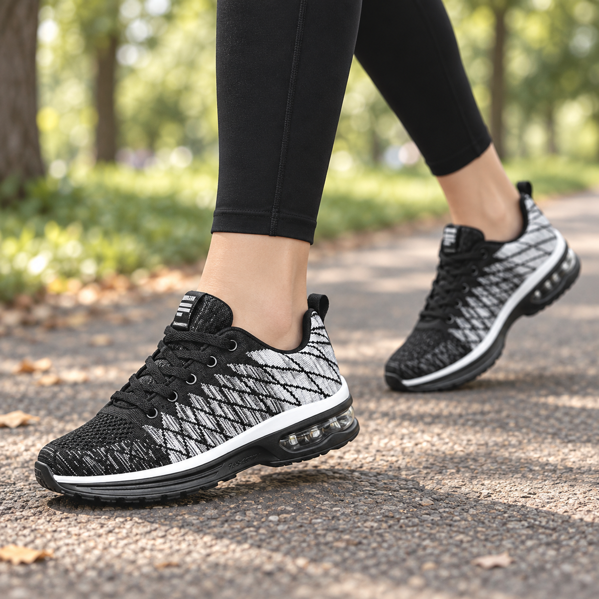 Breeze Everyday Shoe - worn on feet, cropped below the waist | OrthoKicks