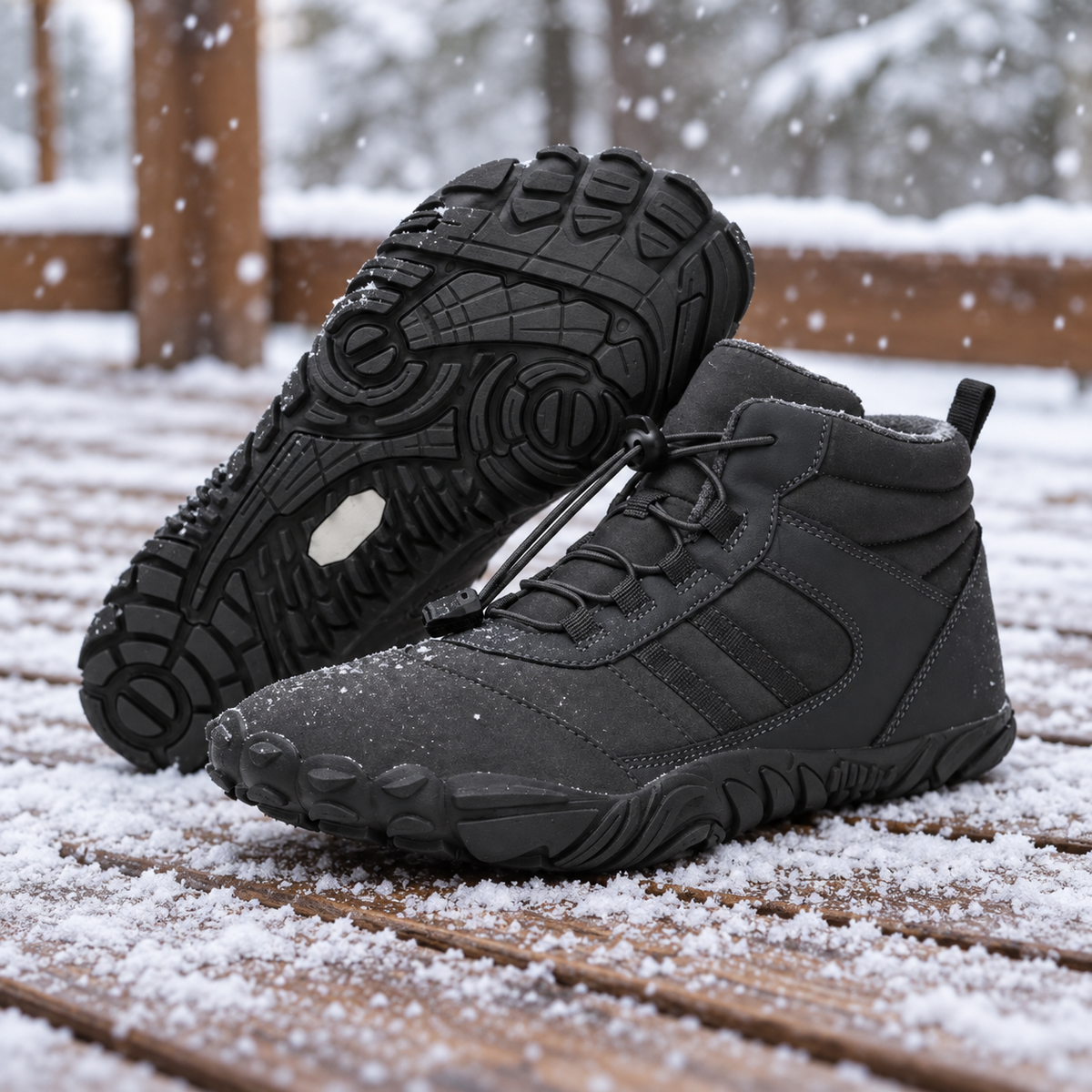 Northflex Master - Non-Slip Waterproof Winter Barefoot Shoe (Unisex) - lifestyle context photo | OrthoKicks